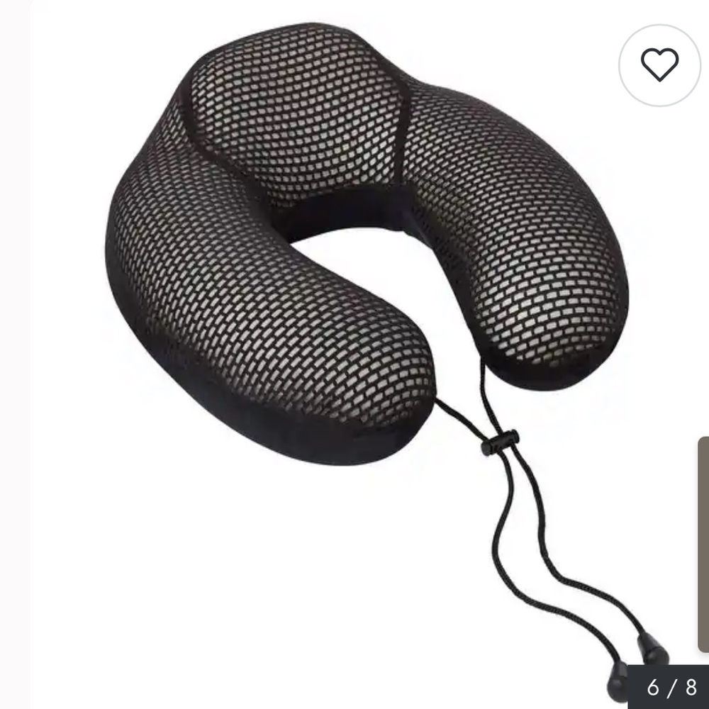 Hydraluxe Comfort Revolution travel neck head pillow - black